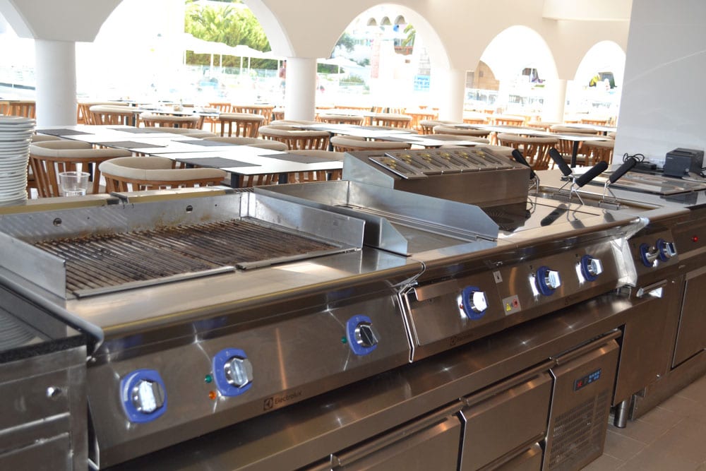 thermaline at the Lindos Royal Hotel thermaline commercial cooking range at the Lindos Royal Hotel